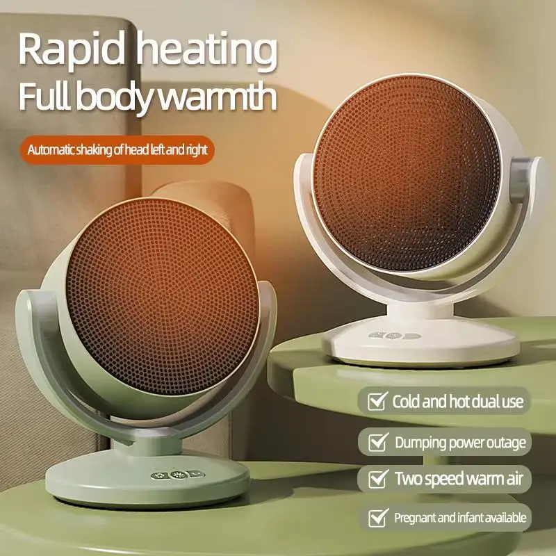1800W Electric Heater Desktop Natural/Hot Wind Adjustable Ceramic Heating Stove Radiator Fast Heating Thermal Winter Air Warmer