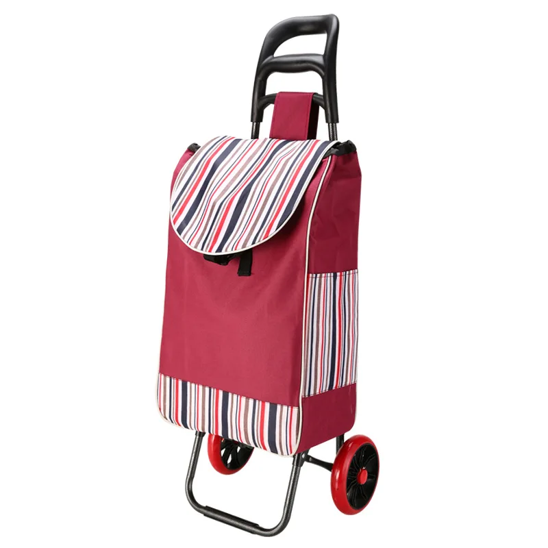 Popular factory price Trolley Shopping Cart Trolley Grocery Bag Foldable Cart Trolley