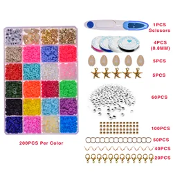 6mm Polymer Clay Necklace Soft Pottery Choker Diy Necklaces Bracelets Set Colorful Surfer Beads Collar Handmade Jewelry