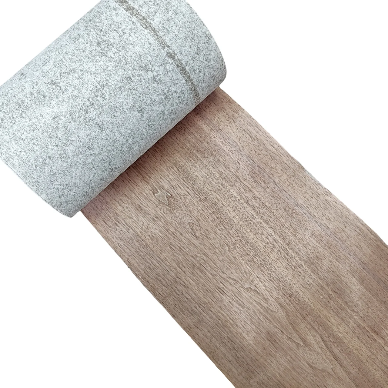 Fleece Backed Natural Walnut Wood Veneer Roll Profile Wrapping Veneer for Furniture Door Edges