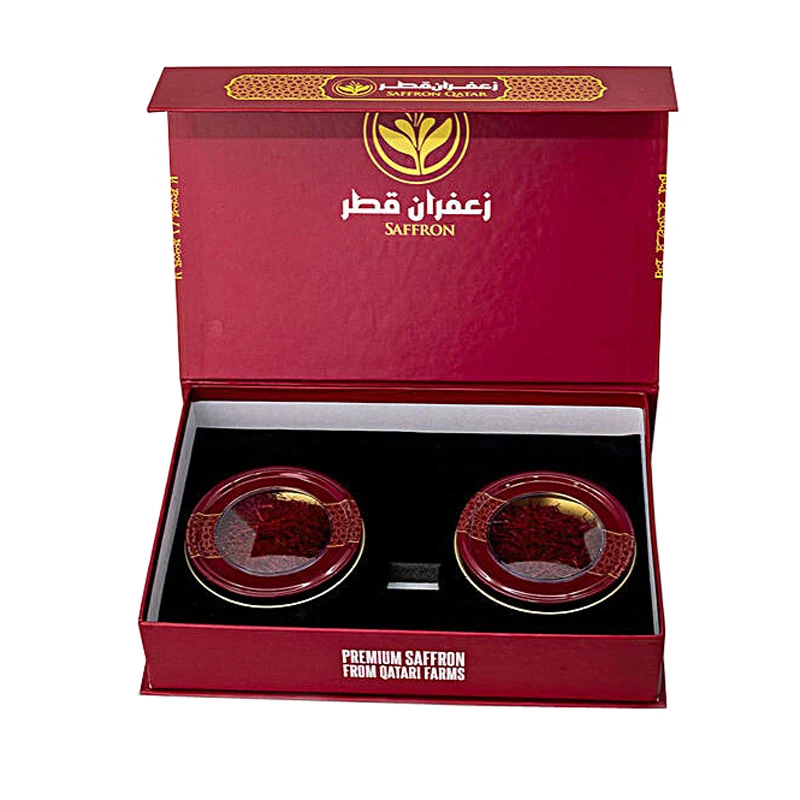 Custom paper Safran Zafran Saffron Bottle Packaging Box For Saffron