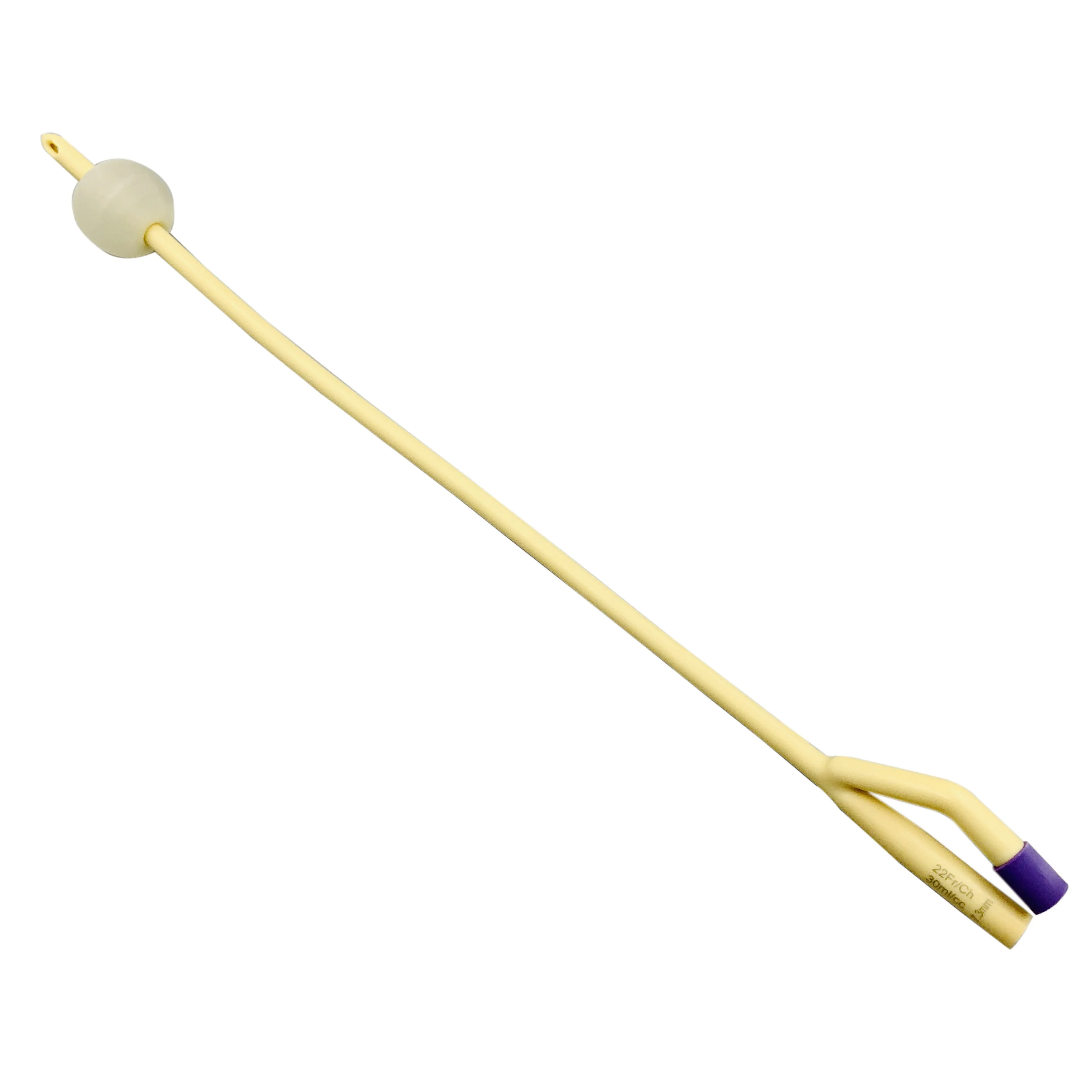Latex Foley Catheter silicone coated 3-way soft valve