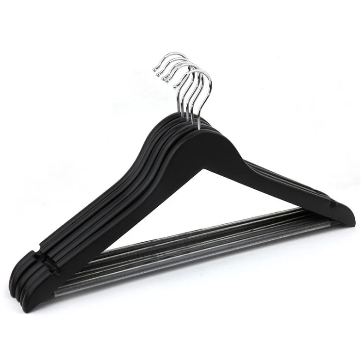 Hot selling Wholesale manufacturer high quality wooden hanger  luxury custom wooden suit coat clothes hanger