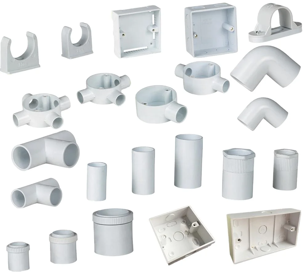 Plumbing fittings pvc dwv pipe and fittings 3 way White PVC Tee Drainage Elbow Y Tee Cross Pipe Fitting For Water