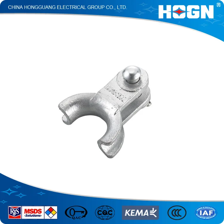 HOGN China Manufacture Factory Producer Strain Clamp Clevis Thimble ADSS OPGW for Guy Grip or Wire Rope