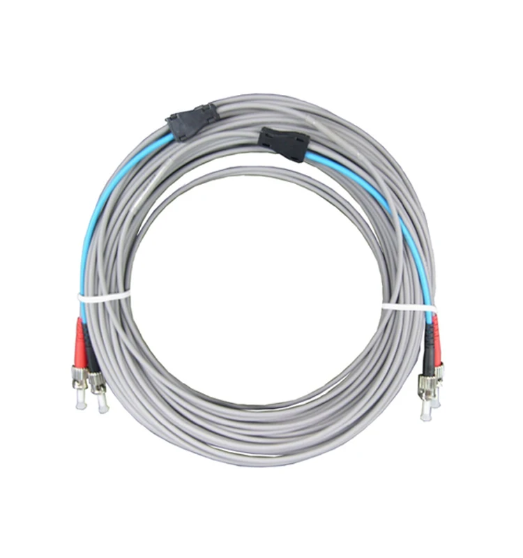 Outdoor SC ST FC LC APC Armored Fiber Optic Patch Cord production line