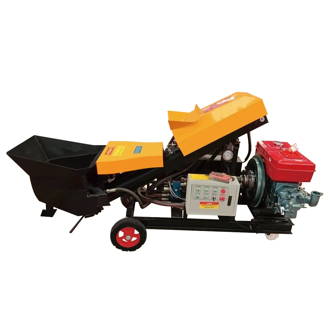 Engineering Hydraulic Diesel Power Type 20 Fine Stone Mortar Pouring Drag Pump Concrete Pump