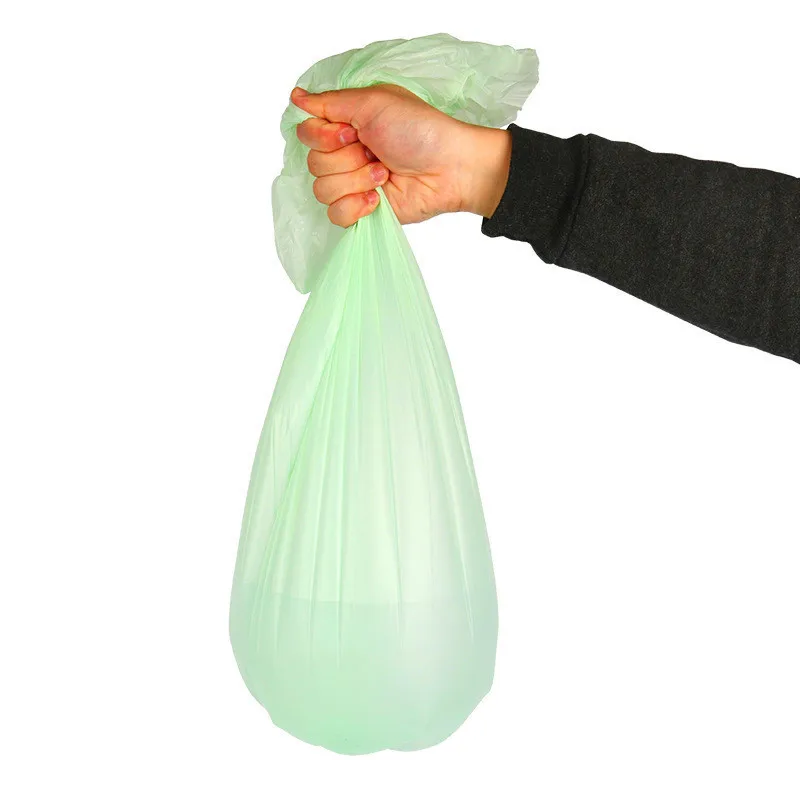 Hot Selling Customized Factory Biodegradable Recyclable PBAT+PLA+Cornstarch Trash Carry Plastic Garbage Bags On Roll