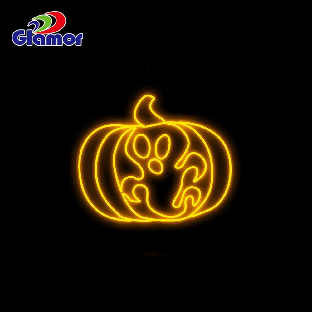 Outdoor Waterproof  Christmas Halloween Pumpkin Led street Motif Lights For Holiday Decoration