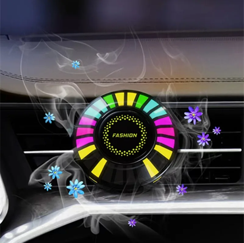 APP Bluetooth Pickup Light Voice Control Creative RGB Induction Light LED Car Atmosphere Music USB Rhythm Light Circle