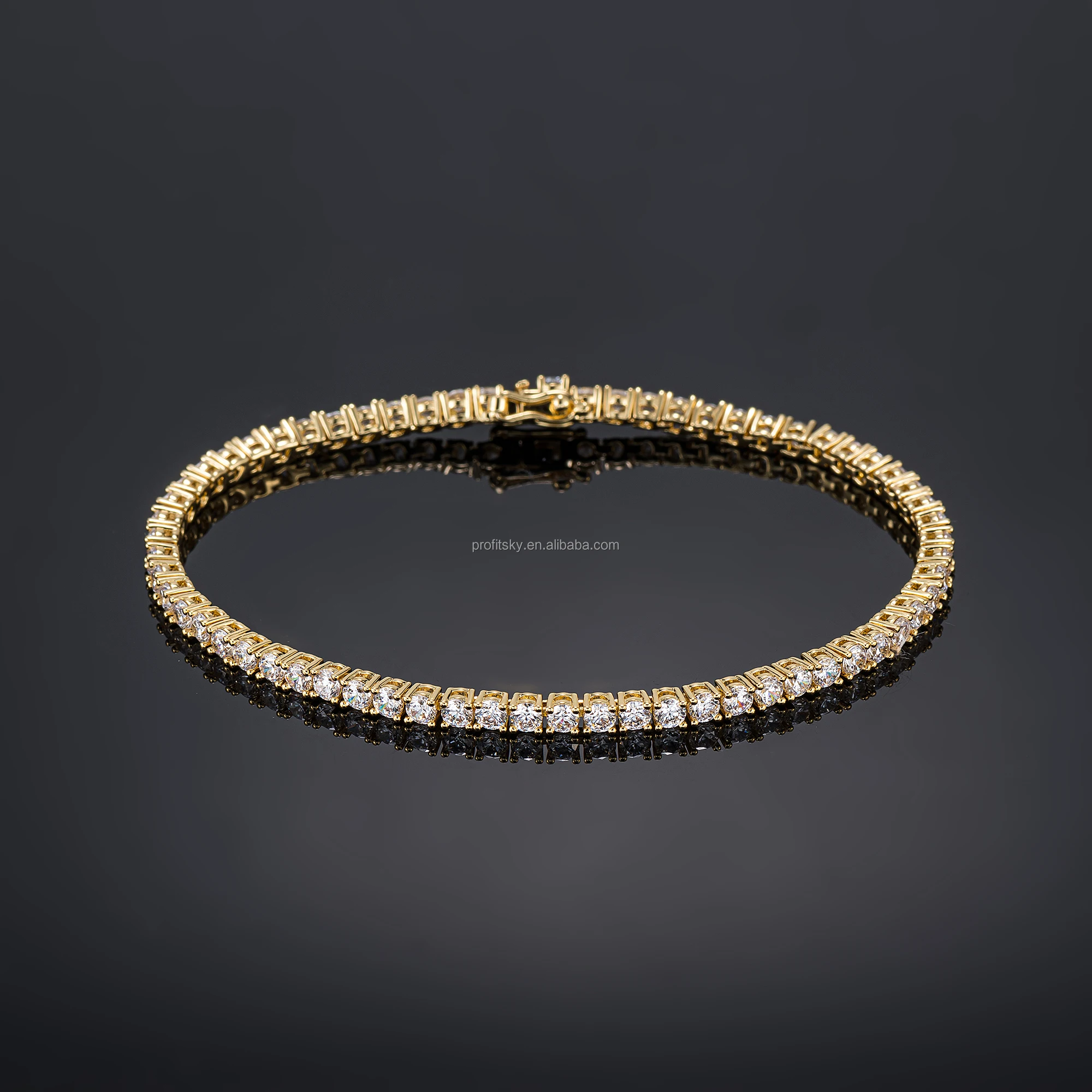 New 5MM Iced Out Plated Diamond tennis Bracelet Necklace Men Tennis Chain Fashion Hip-Hop Jewelry Women Choker Chain Gift