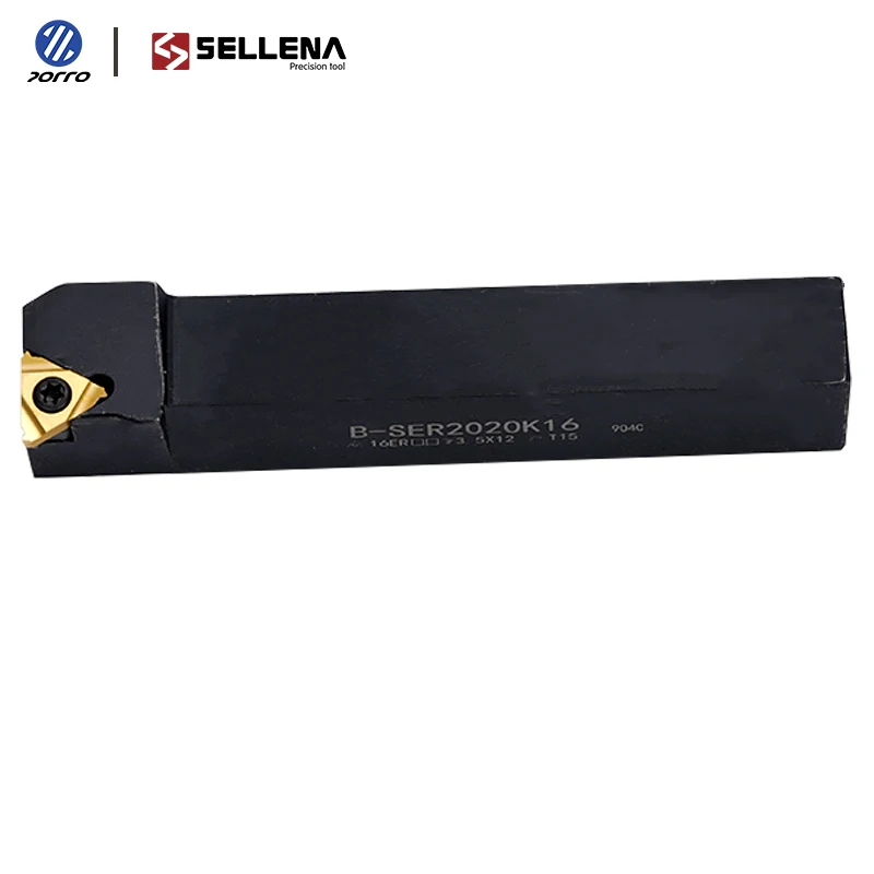 B-SER B-SEL 1212H16 1616H16 2020K16 2525M16 external thread turning tool CNC tool holder turning tool for 16ER carbide insert
