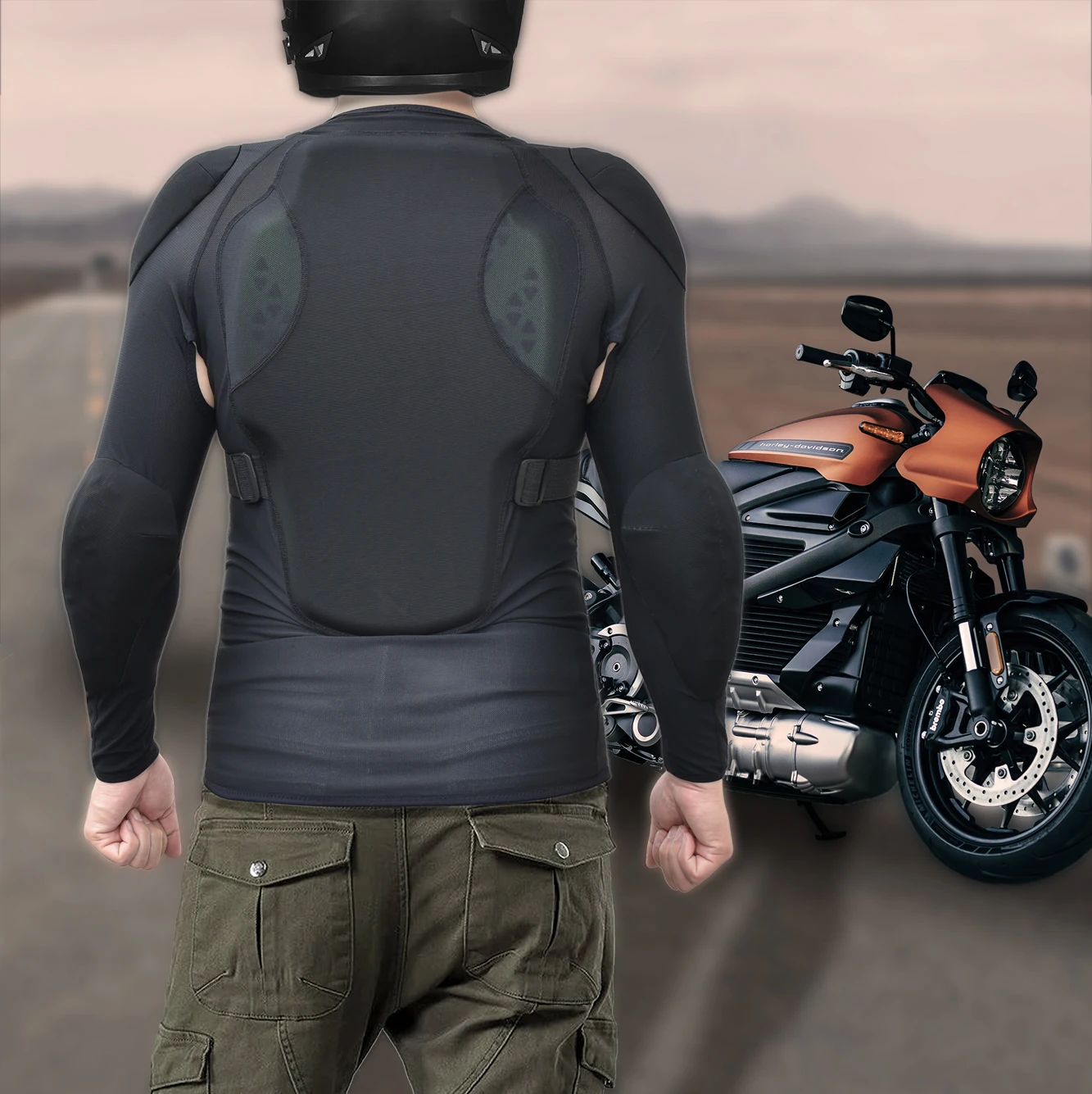 OEM Protective Outdoor Sports Men Riding Cycling Full body Armor Motorcycle Jacket Protective Pad