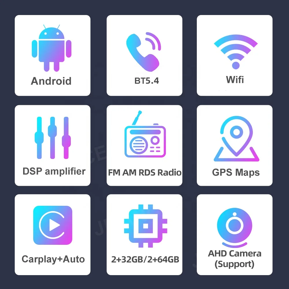 Видеорегистратор Jmance 9 дюймов 2 ГБ 32/64 5 4 GPS-навигация