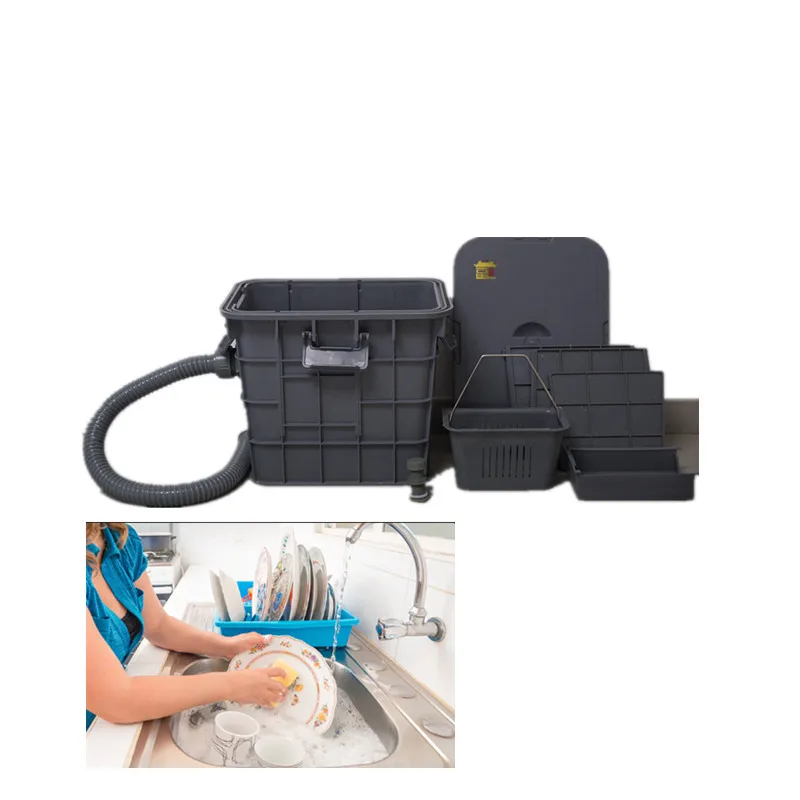 Plastic Equipment Grease Trap for Restaurant Sewage Oil Water Treatment / Kitchen Oil Water Separator