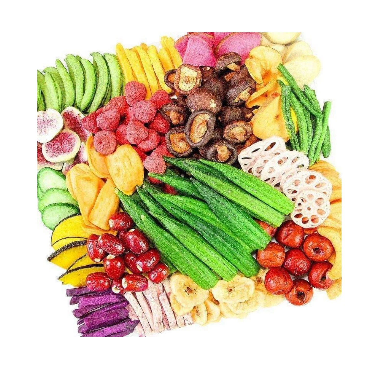 
Crispy Vegetables Dried Snacks 250g. 