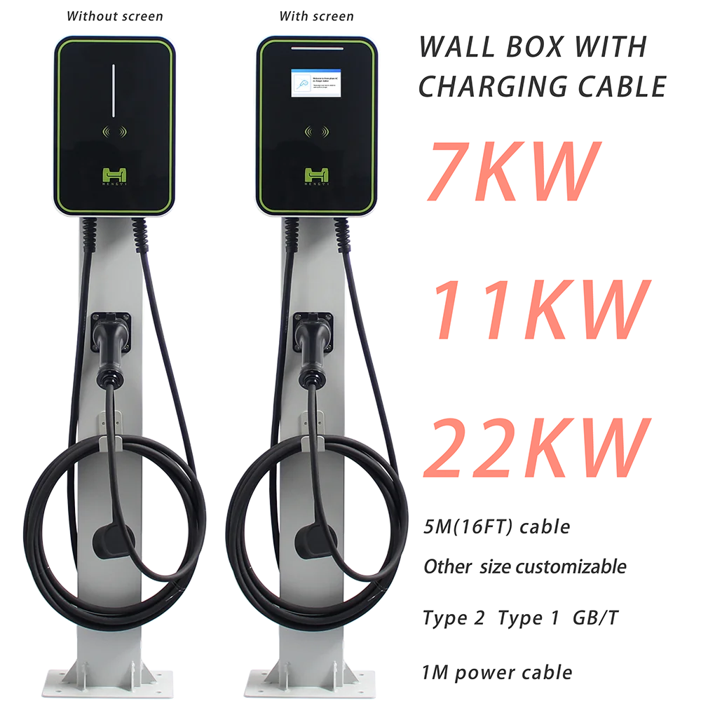 Быстрое зарядное устройство Evse для дома wallbox Уровень 2 7 кВт 32a Тип 2 ev с приложением