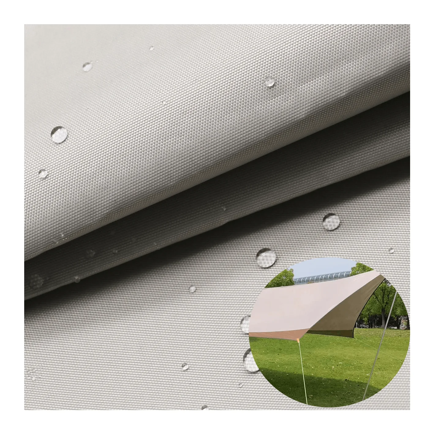 Wholesale high waterproof UV outdoor tent fabric 210D polyester fabric for canopy