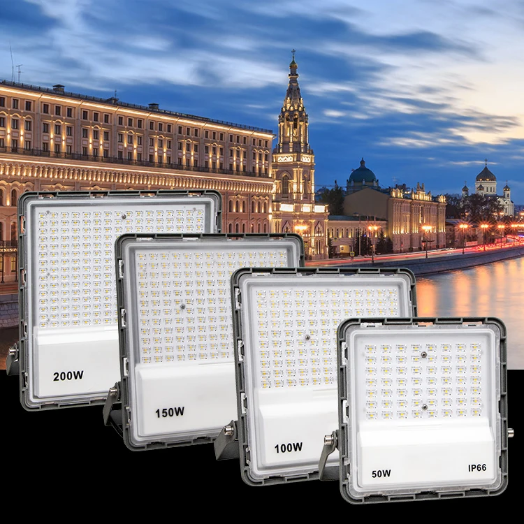 GISUN Electric Projector Flood Light 220V Work Place Stadium Construction 30 50 100 150 200 W Flood LED Light