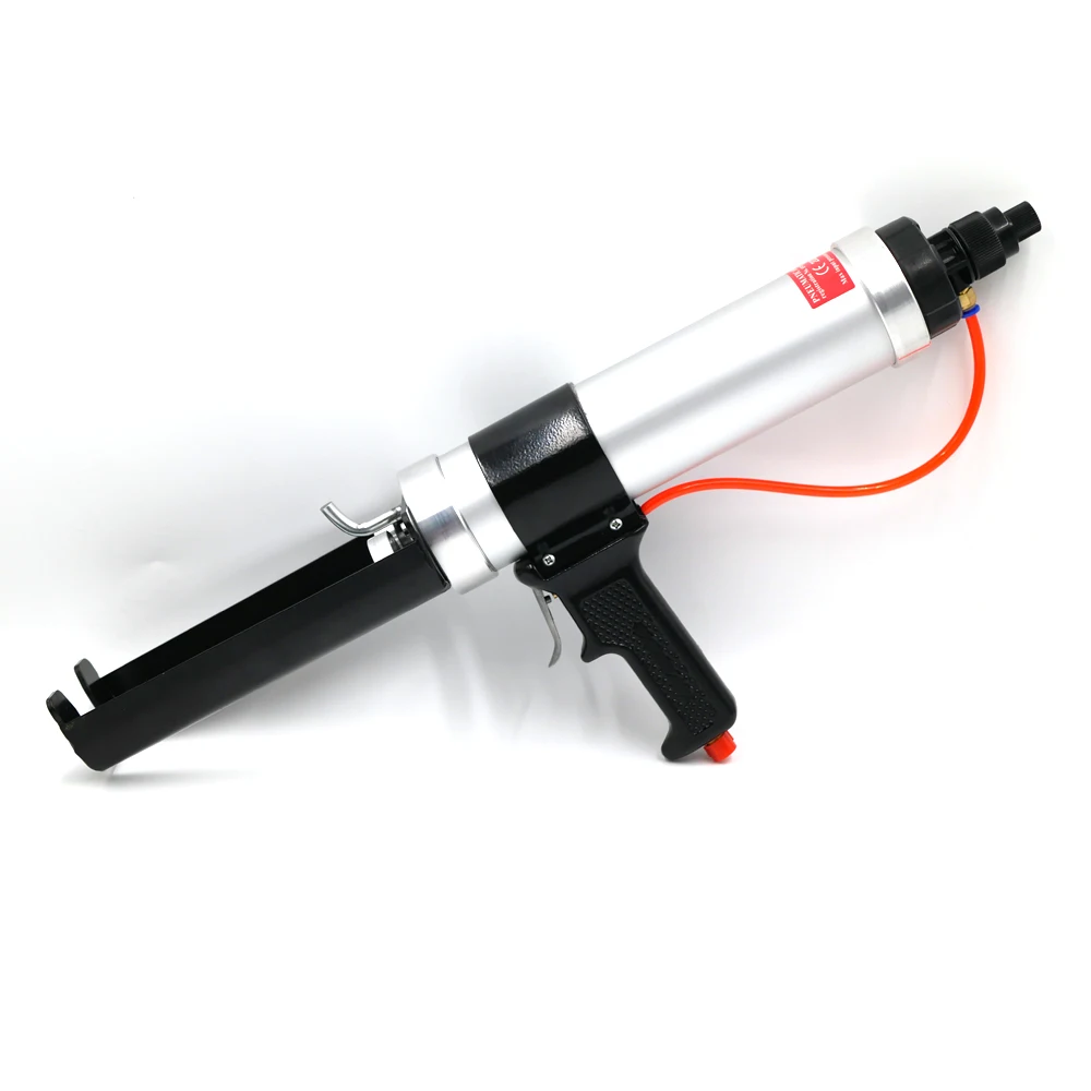 Pneumatic Applicator 600ml 1:1 Two Component Caulking Gun Professional Metal Air Dual Epoxy Gun