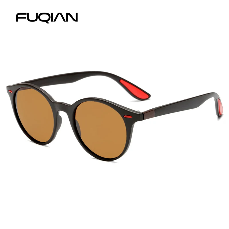  FUQIAN классический бренд gafas de sol круглые стеклянные солнечные очки Супер Горячие lentes para hombres продвижение