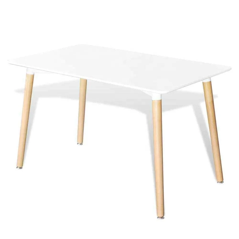 
120x80cm mesas de comedor simple wooden centre table designs MDF wooden dinning table with chairs 