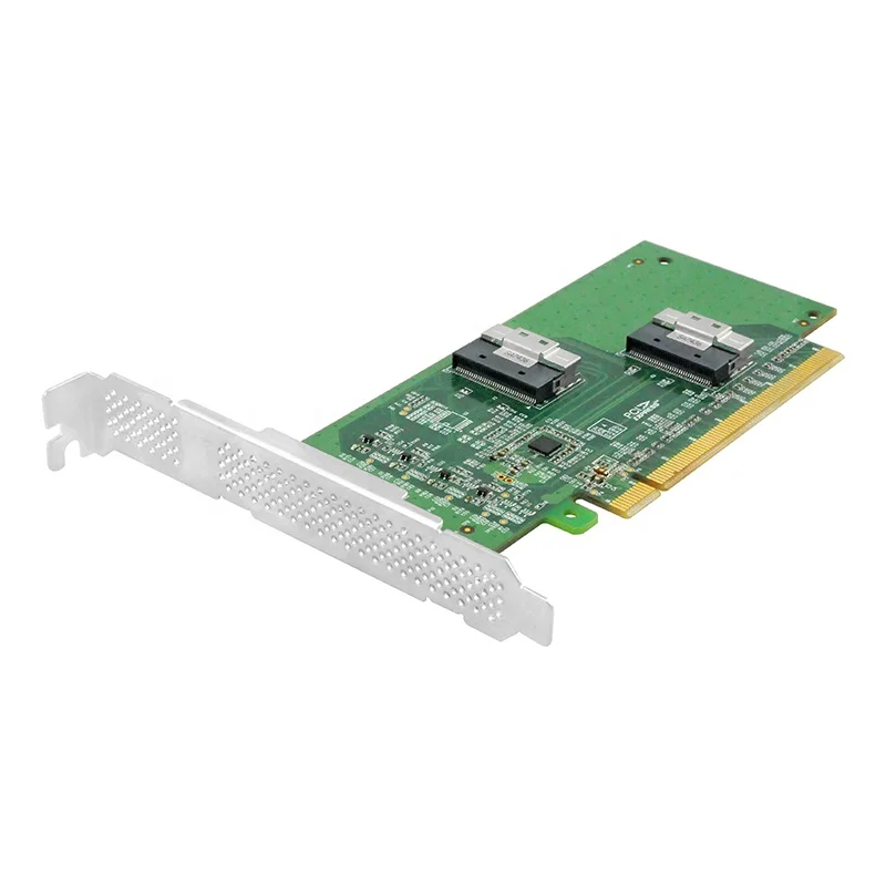 Linkreal LRNV9F14 PCI Express x16 to Two SlimSAS SFF-8654 8i Adapter