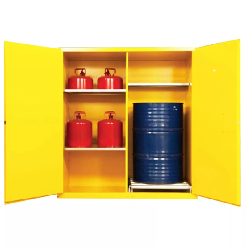 Certified 1 Vertical 200L Oil Drum 55 Gal/207L Fireproof Flammable Safety Storage Cabinet for Laboratories