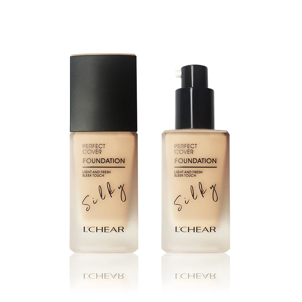 Частная этикетка идеальный питательный крем-основа веганских материалов жидкости с защитой от солнечных лучей, тональный крем