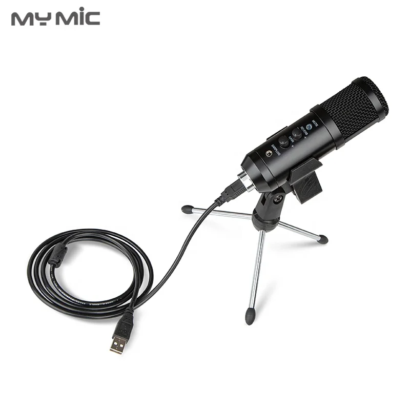 Профессиональный конденсаторный USB-микрофон MY MIC NX4 Студийный микрофон для записи с эхо-монитором подкастов компьютерных игр