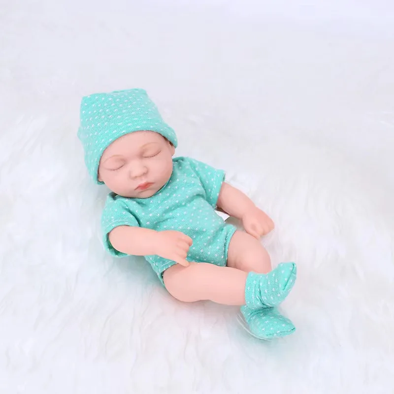 Full Silicone Toddler Doll Kits 7.51inch Soft silicone Real Baby Dolls reborn baby dolls
