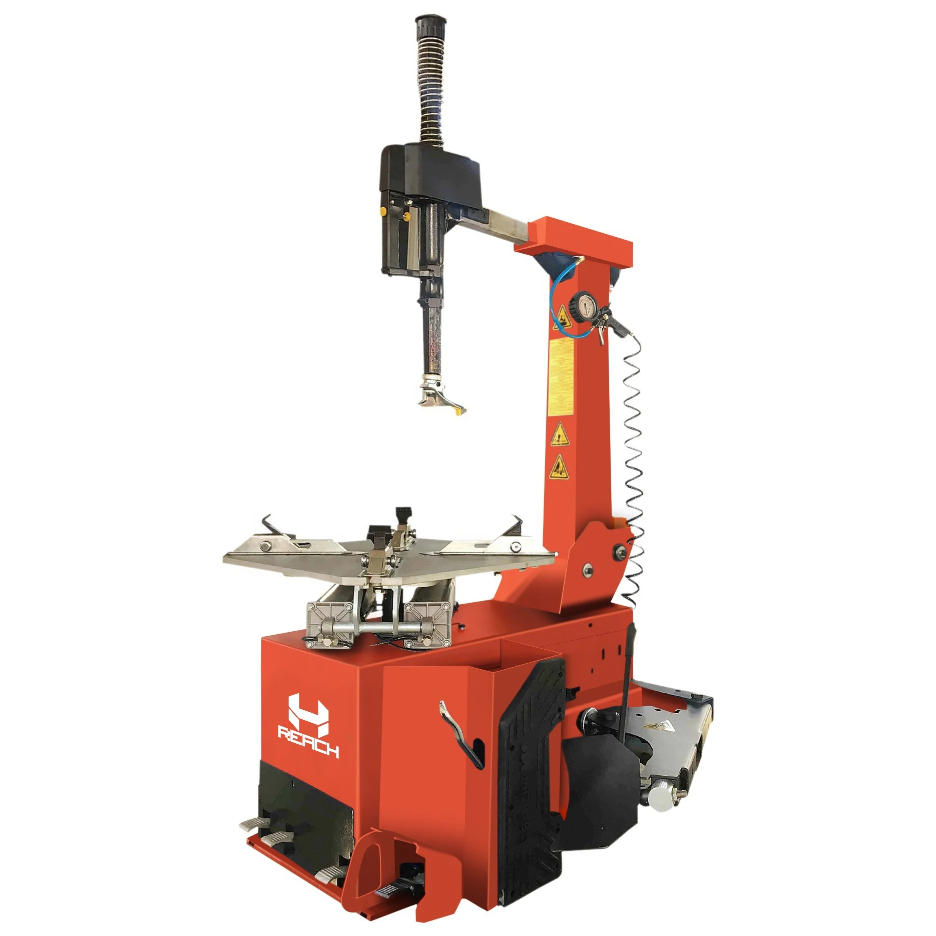 Shanghai REACH full-automatic Tilting column manual tire changer with help arm