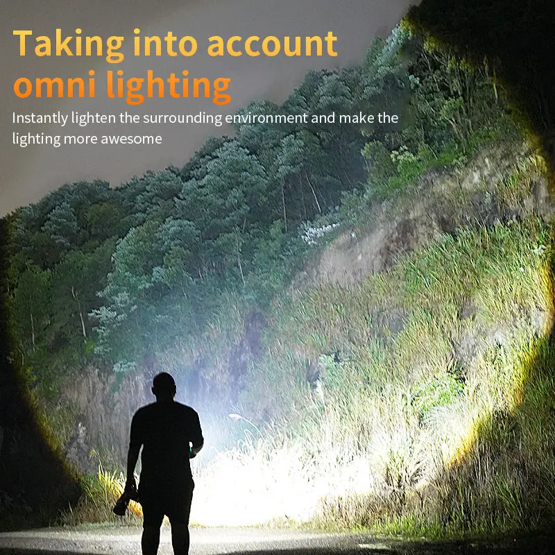 New Style Super Bright Zoom Long Range 500 Lumens Led Outdoor Strong Multi Function Plastic Torch Flashlight Torches