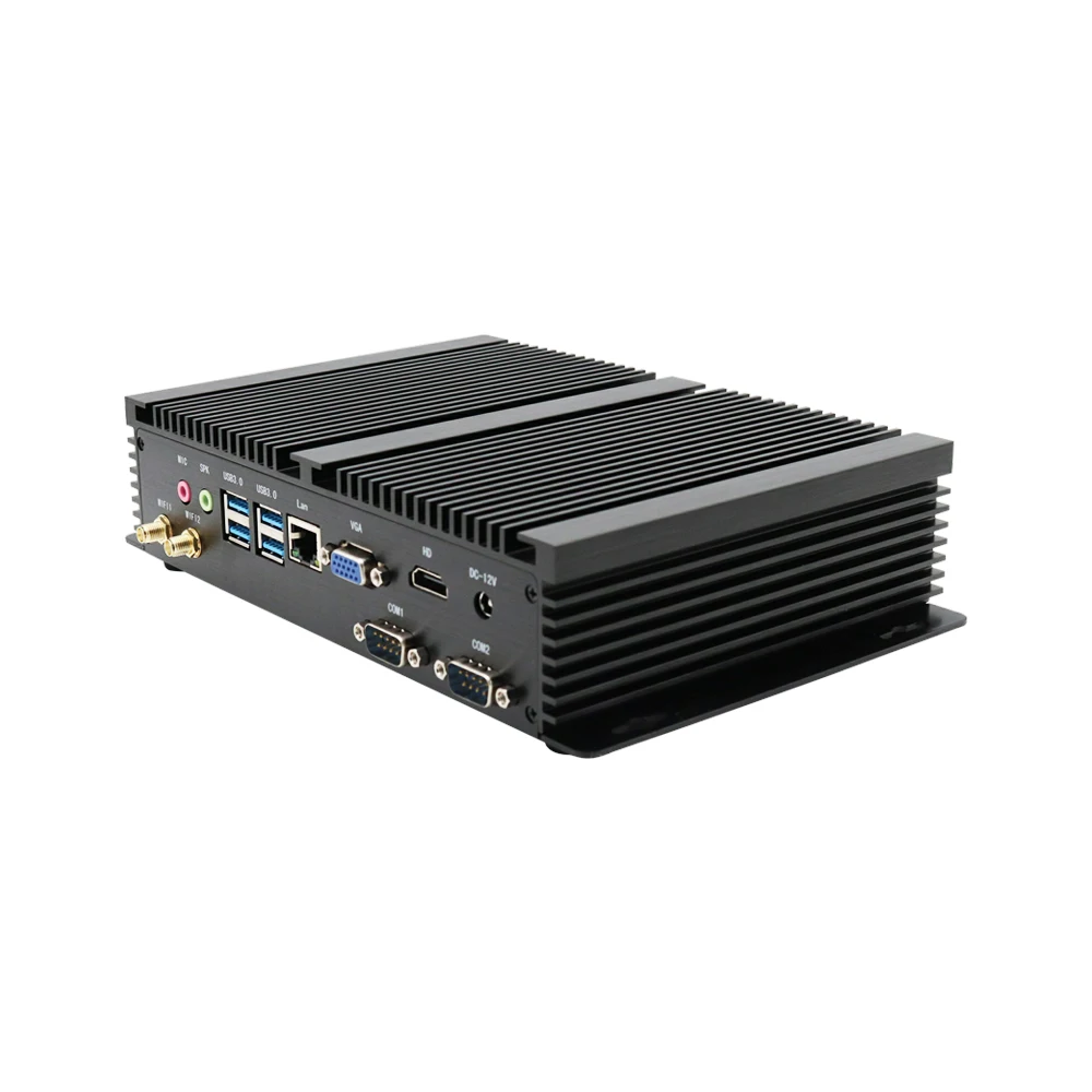  Безвентиляторный промышленный мини-ПК Eglobal i3 i5 win7 Linux встроенный ПК intel celeron 1007U крошечный компьютер