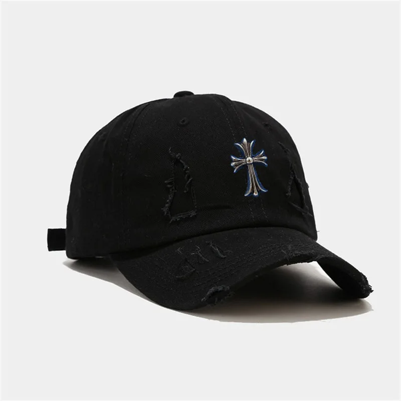 baseball cap female spring and summer wear out lovers cross duck tongue cap hole cap