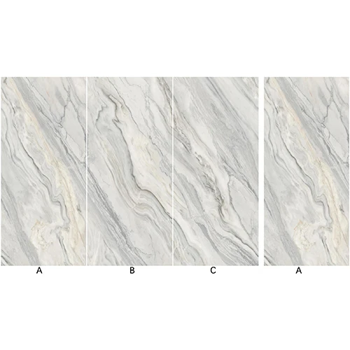 2021 современный дизайн плита большого размера 1200*2700*6 мм фарфоровая мраморная Глянцевая Плитка Из спеченного камня