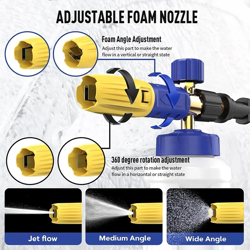 Foam Cannon S V3.0 For Bosch Aqt Aquatak And Black And Decker Pressure Washers