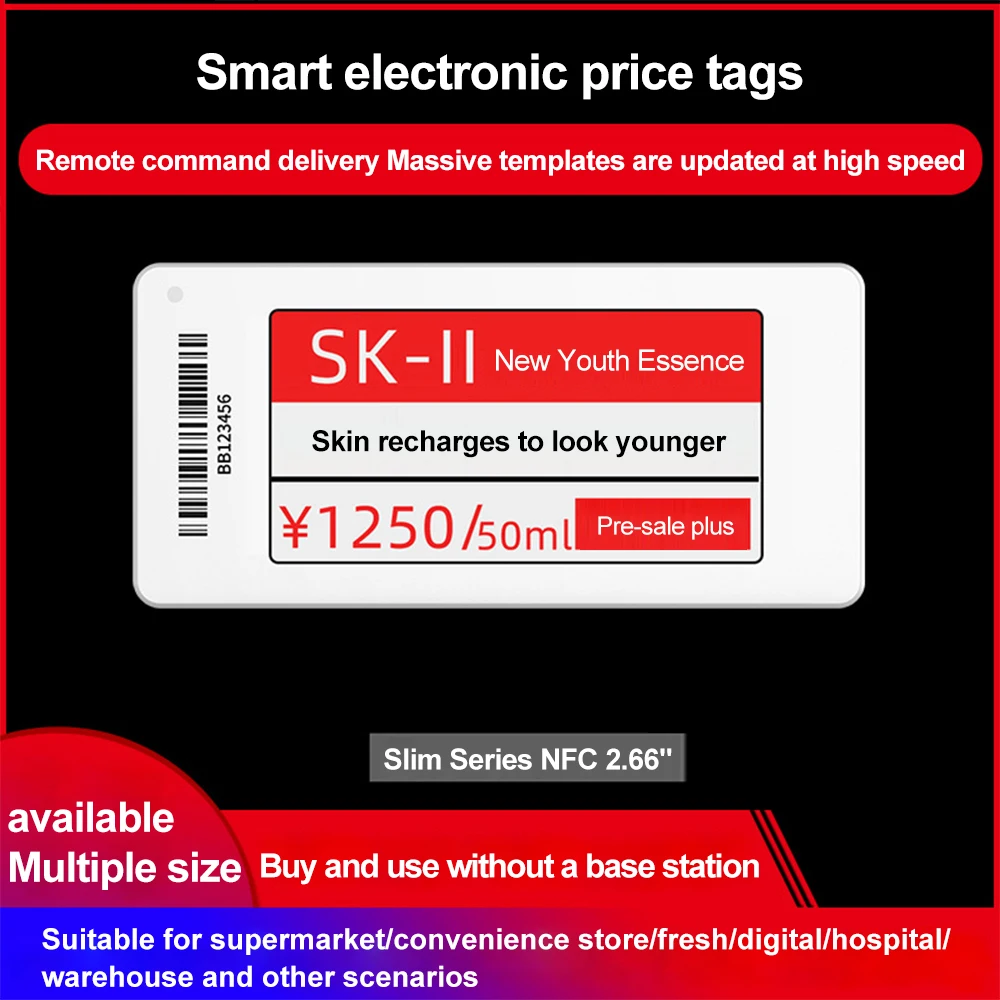 Супермаркет Nfc Bluetooth 2 4 ГГц ценовая бирка система paper Pricer дисплей Цифровая полка кромка этикетка Eink Esl Электронный Ценник