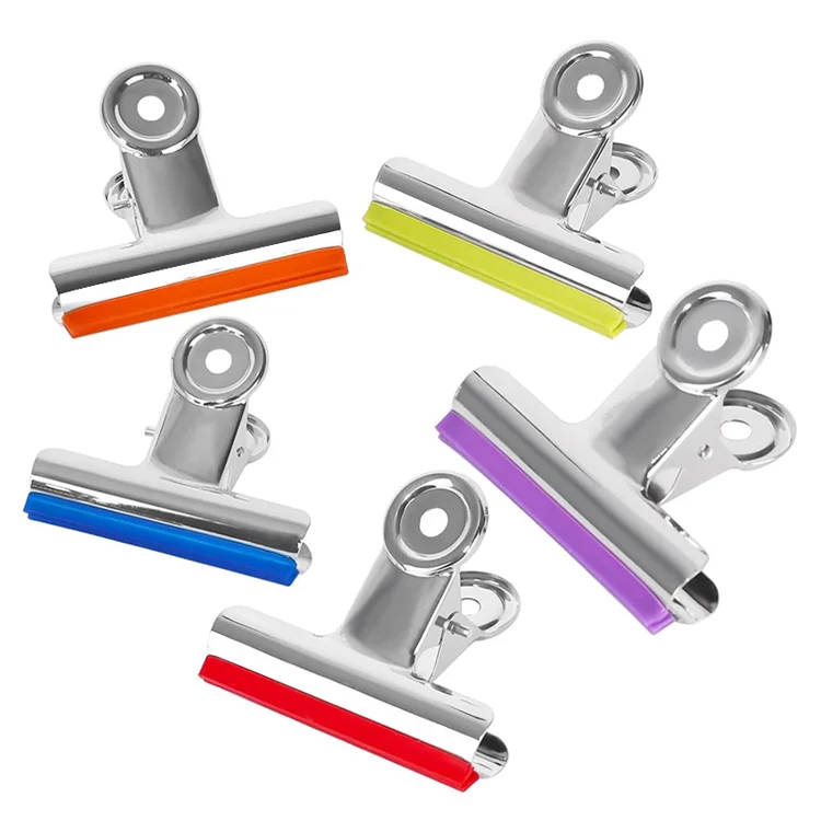 Color Silicone Strip Waterproof Clip with Strong Adsorption Capacity Hanging Photo Sealing Bag Clip Bulldog Clip