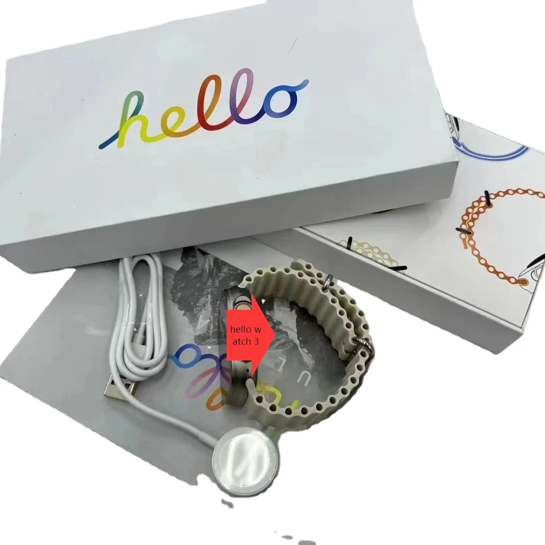 hello watch 3 smart watch 8 ultra sport fitness tracker 4GB storage 49mm always bright screen 450mAh NFC GPS compass smartwatch