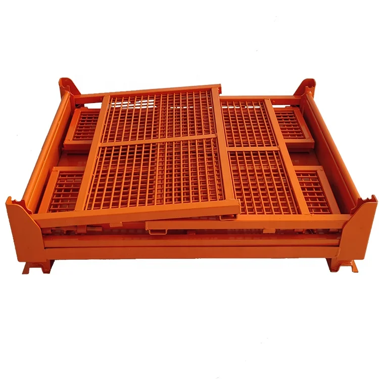 Boxes For Storage Steel Pallet Box Heavy Best Quality Warehouse Pallet Collapsible Storage Cage Wire Mesh Container Pallet