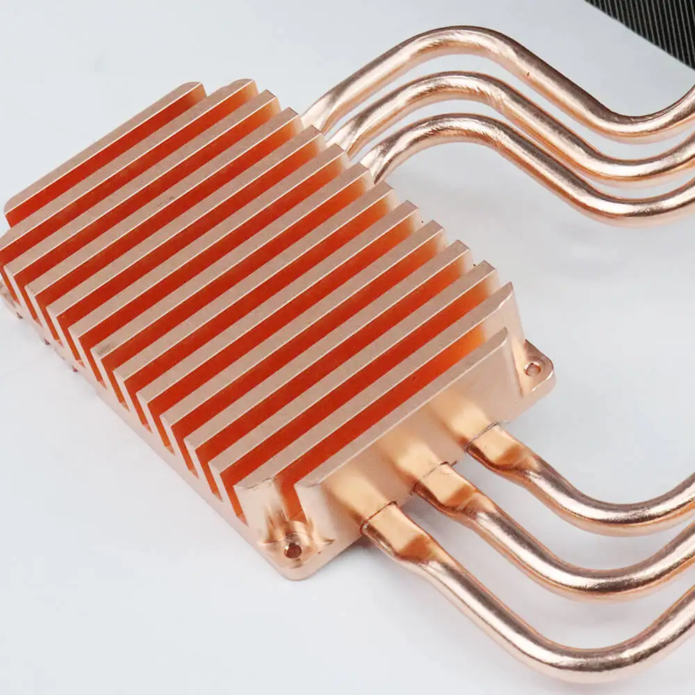 Pipe Heatpipe Heat Sink Aluminum Cooling Led Grow Light LED Copper Silver Round Aluminum Heatsink Headlight Led Aluminum Profile