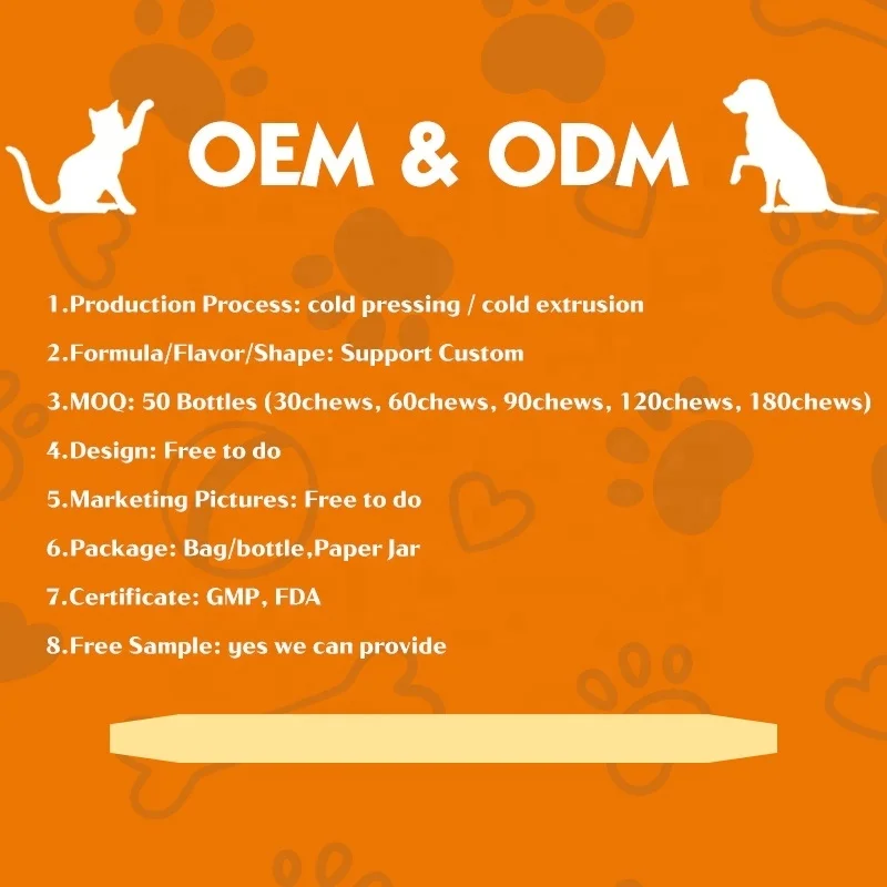 Manufacturer Wholesale 400g 160pieces OEM Calming Chews for Dogs All Natural Soothing bites Anti Stress for Dog Anxiety Relief