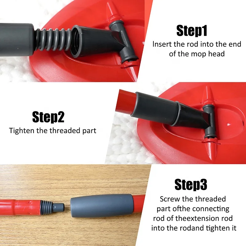 35inch to 59inch Stainless Steel Mop/Broom/Brush Replace Handle Compatible with O Cedar Spin  Metal Mop Handle