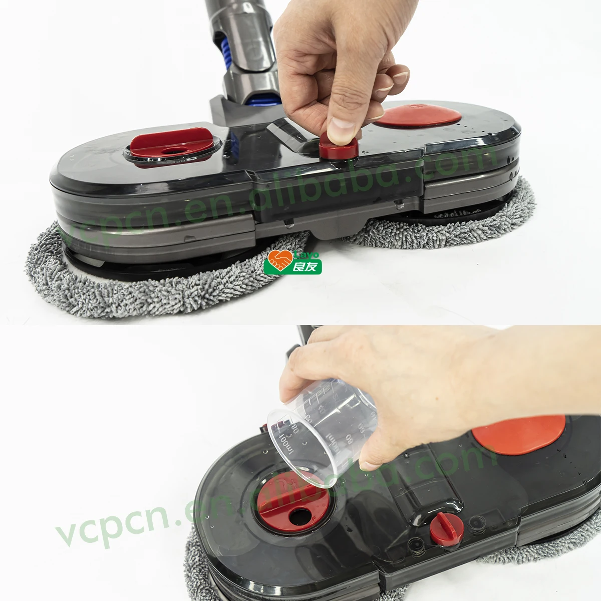 Motorized Dry Wet Vacuum Cleaner Mop Cloth Brush Head For Dysons V15 V11 V10 V8 V7 Upright Vacuum Cleaner Accessory Spare Parts