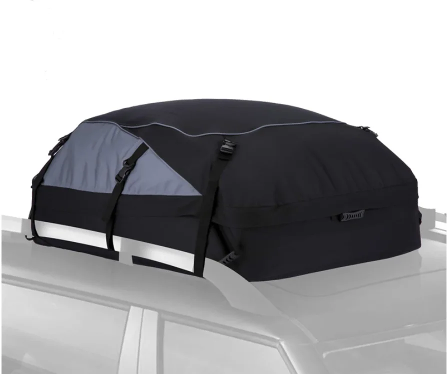 Waterproof Car Roof Top Cargo Carrier Bag with 8 Heavy-Duty Straps and Buckles