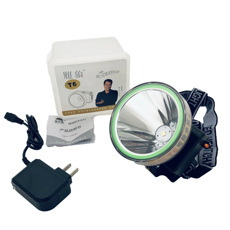 Waterproof Dust-proof Lithium Battery Led Headlights For Camping Night Fishing Mining