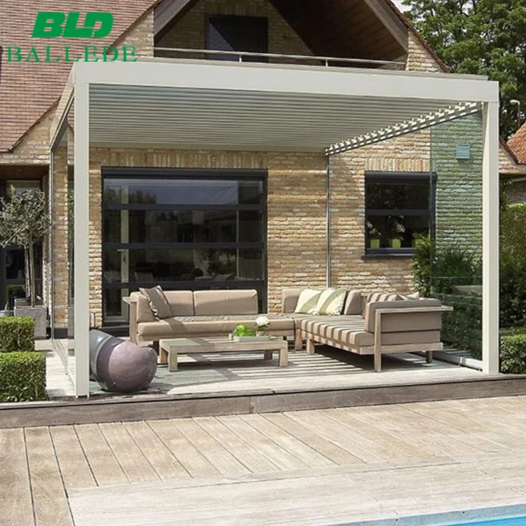 
Waterproof free-standing pergola outdoor aluminum furniture for garden 