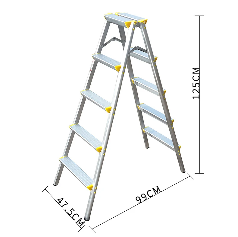 Aluminum A-Type Scaffolding Step Ladder Foldable Light Weight Outer Ladders escaleras de aluminio