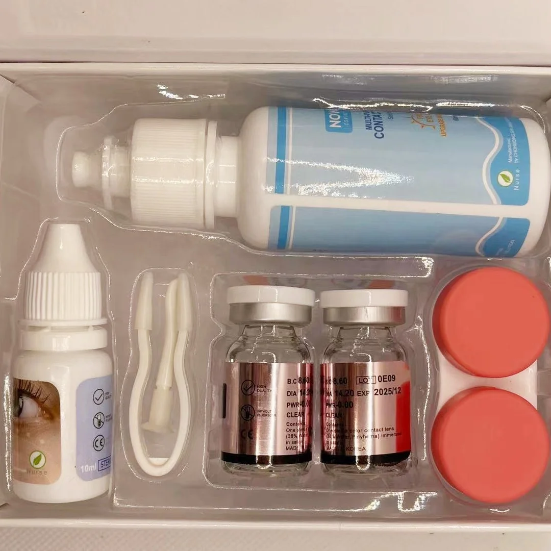 Fast delivery customization Contact Lens Sets 3 Tone Color 14.2mm  Contact Lens Set OEM ODM